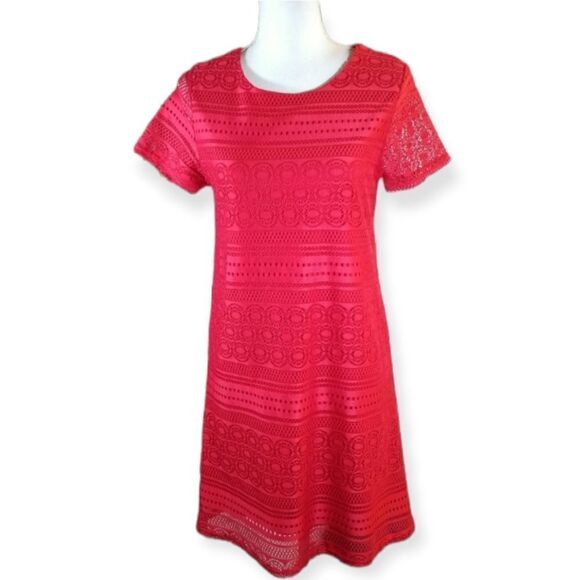 EVERLY RED LACE DRESS SZ.S EUC - Picture 1 of 7